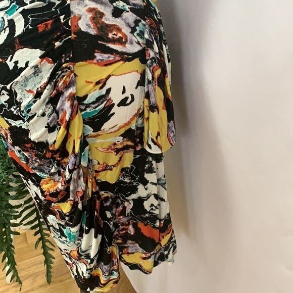 ANDREW MARC PRINT SURPLICE SHEATH DRESS SIZE‎ 10 - Picture 5 of 7